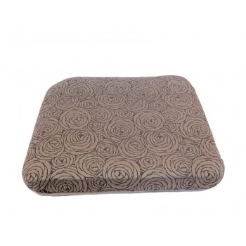 Coussin futon - Collection Fleurs de Bonheur - Gris