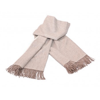 Baby alpaca throw - Warm sand