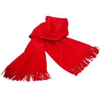 Baby alpaca throw - Red poppy