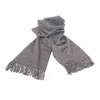 Baby alpaca throw - Stratus grey