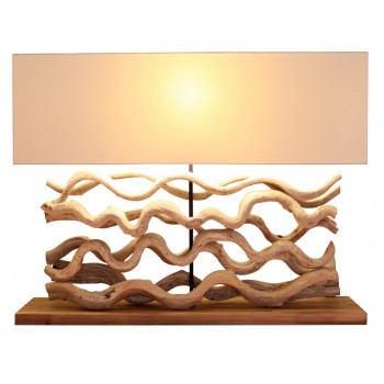 Lampe design bois Aludra