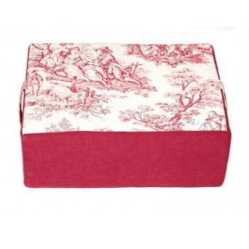 Coussin de méditation - Collection Jouy Oui ! - Rouge