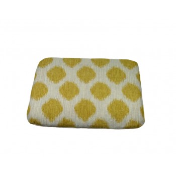 Coussin capiton - Collection Tendre Présence - Jaune