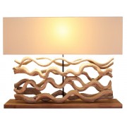 Lampes en bois clair