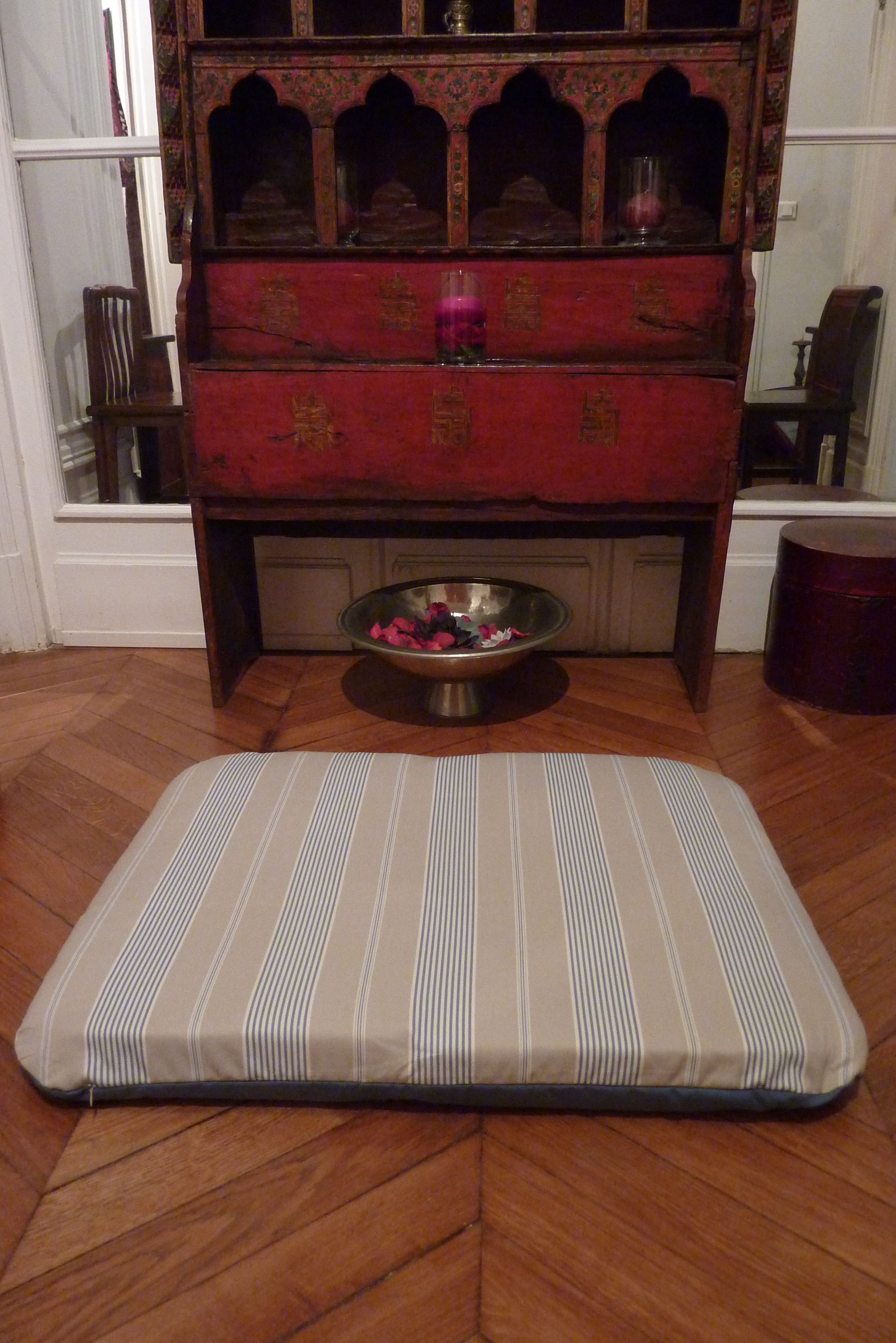 Coussin matelas méditation prototype