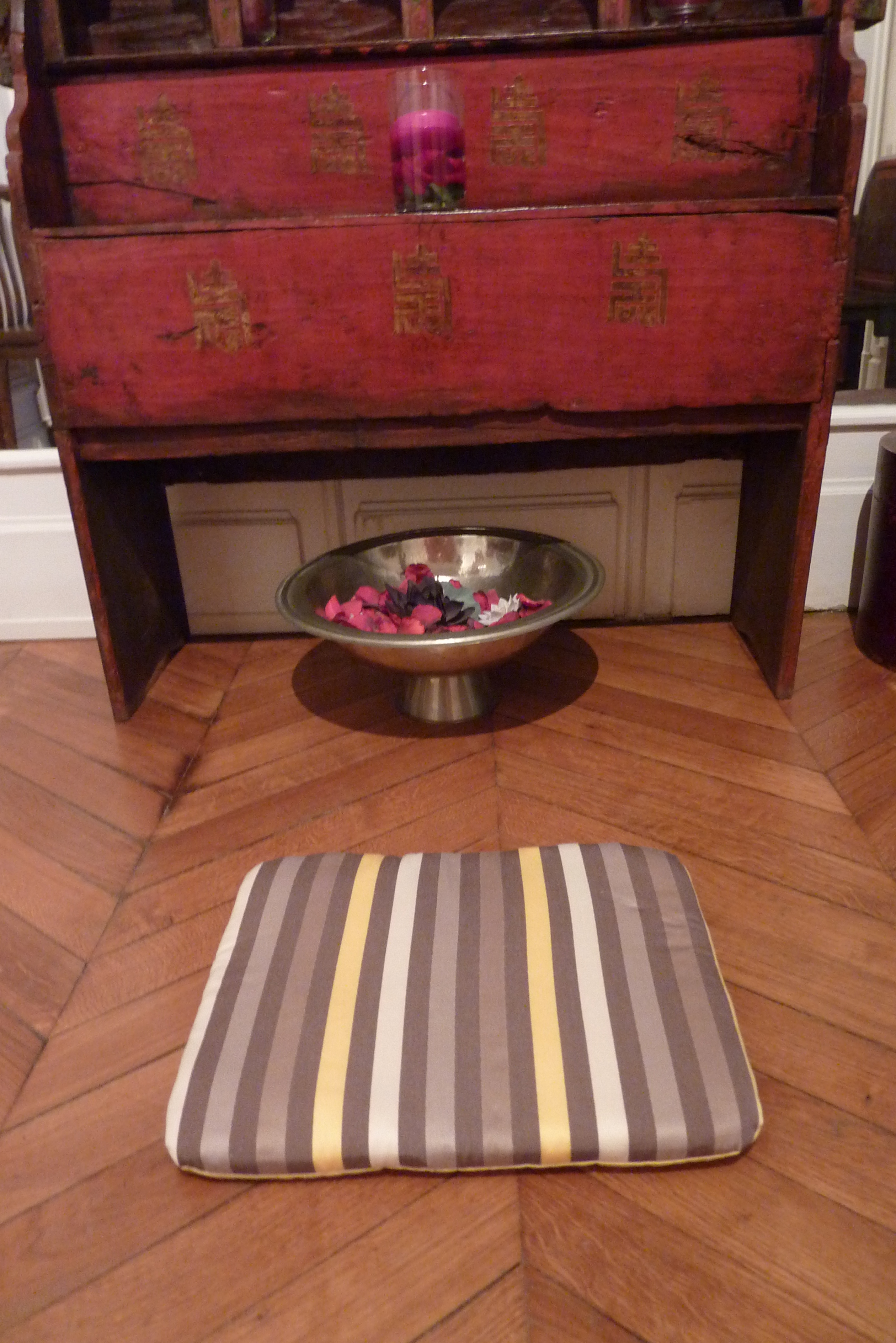 Petit coussin méditation prototype