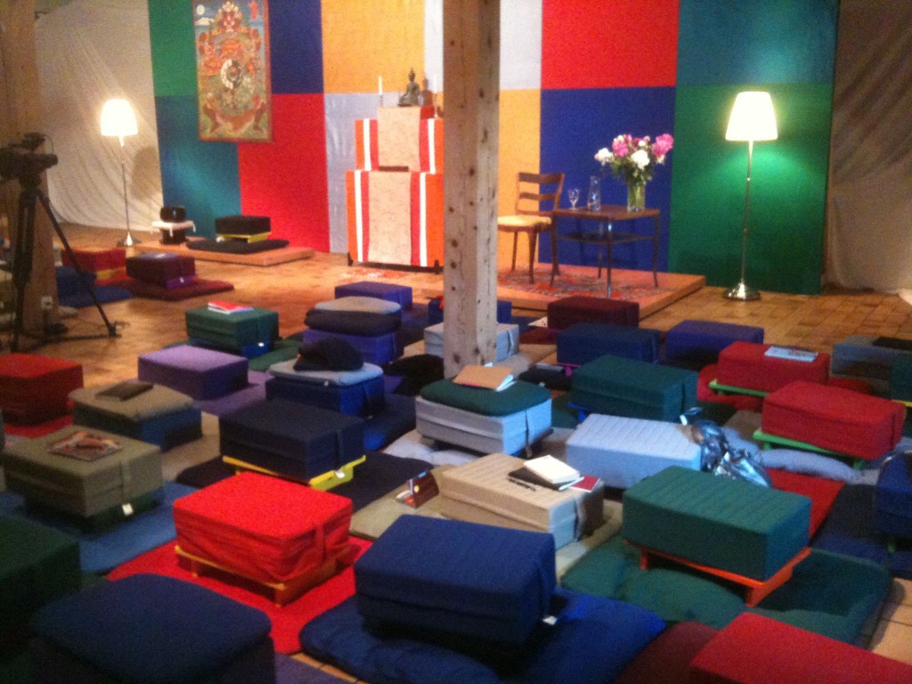 Salle de pratique de méditation