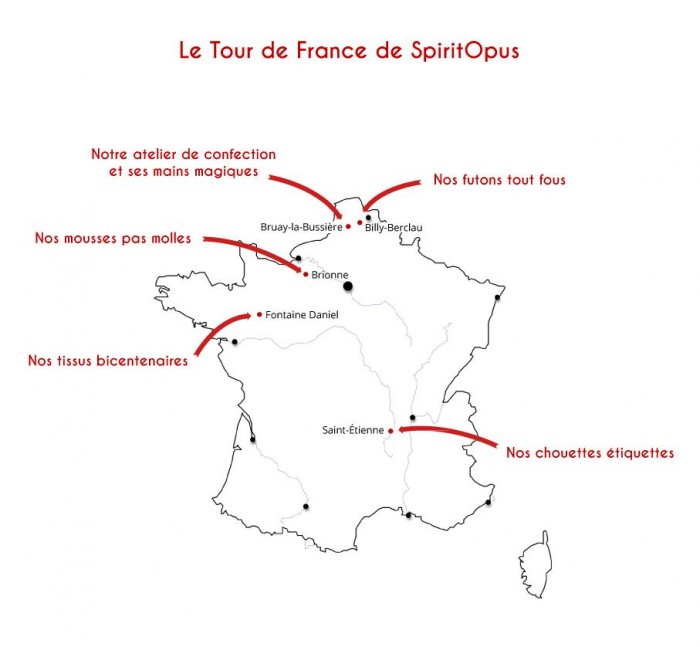 Le Tour de France des coussins de SpiritOpus