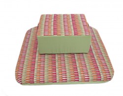 Coussin de meditation vert, collection baguettes magiques, Spiritopus