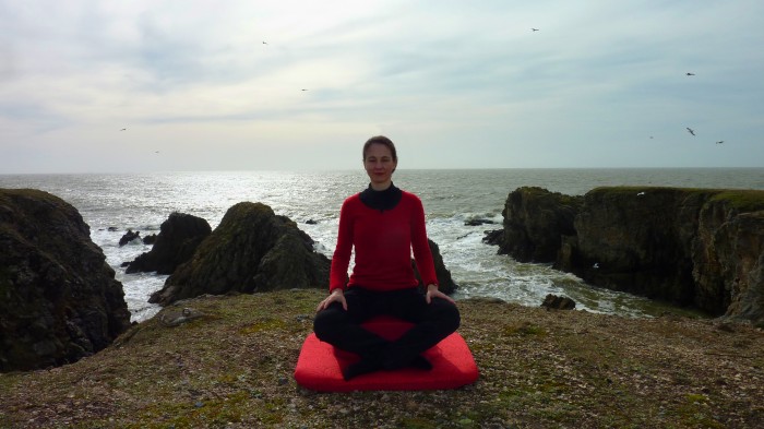 Posture coussin de meditation