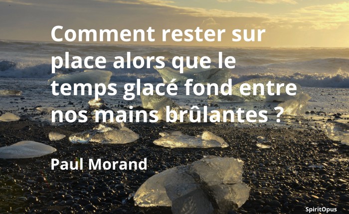 Comment rester sur place, Paul Morand