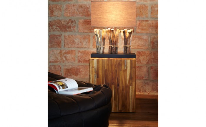 lampe en bois recycle spiritopus