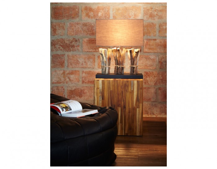 lampe en bois recycle spiritopus